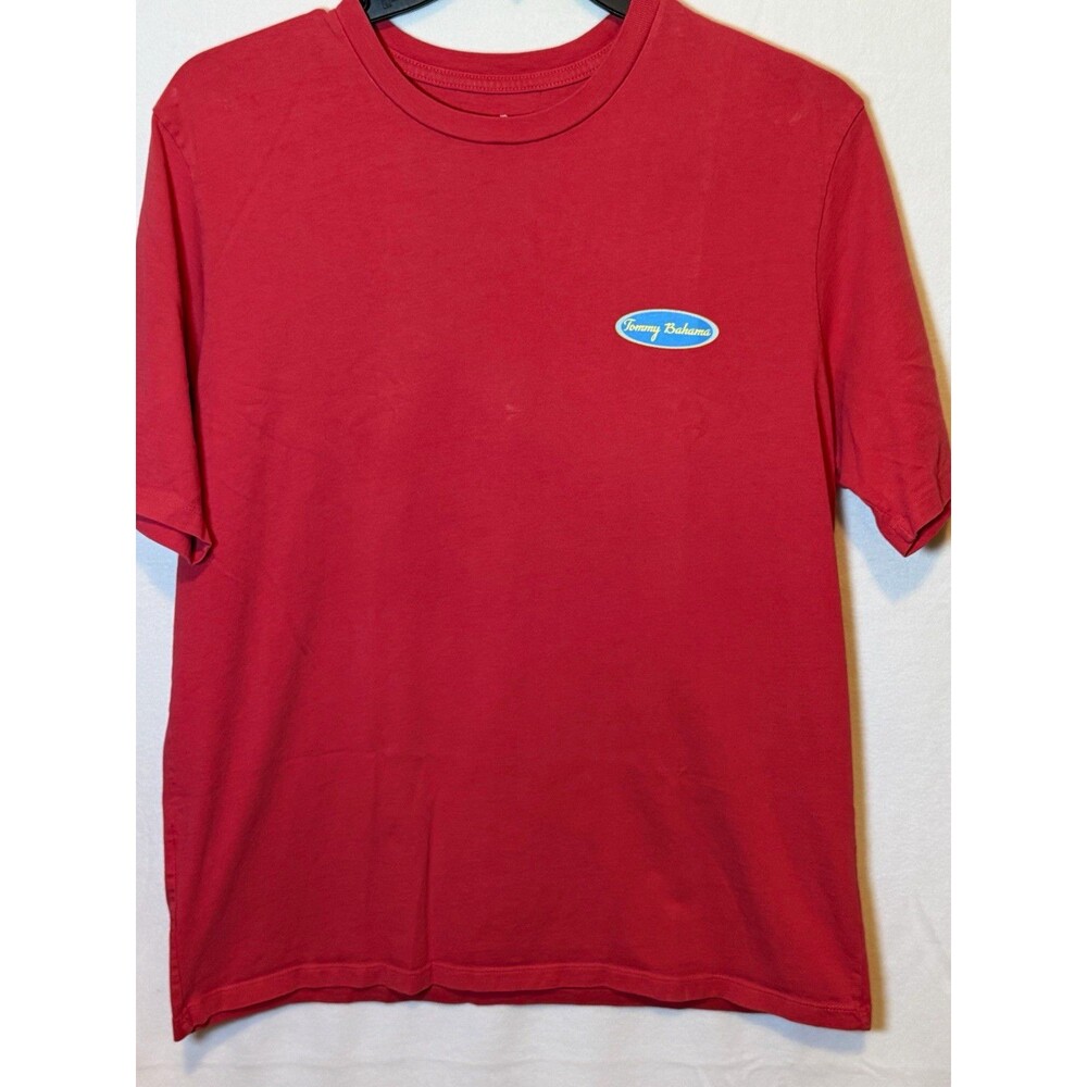 Tommy Bahama Red Sun's Out Rum's Out Graphic UPF 30 Crew Neck Tee L